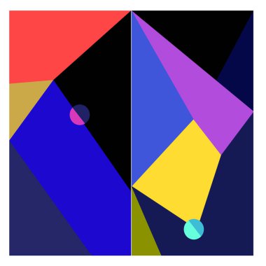 Kaynak için vektör renkli geometrik ve eğri arkaplan deseni