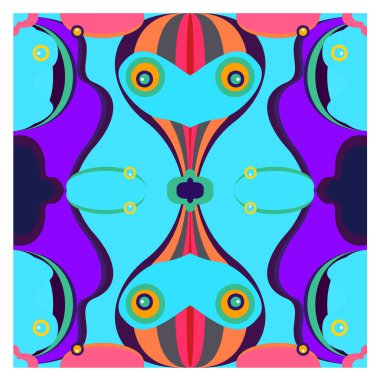 Kaynak için vektör renkli geometrik ve eğri arkaplan deseni