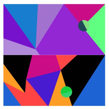 Kaynak için vektör renkli geometrik ve eğri arkaplan deseni