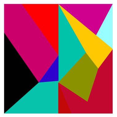 Kaynak için vektör renkli geometrik ve eğri arkaplan deseni