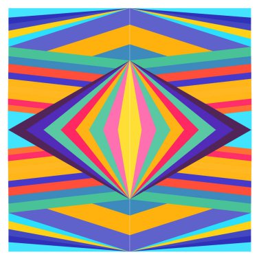 Kaynak için vektör renkli geometrik ve eğri arkaplan deseni