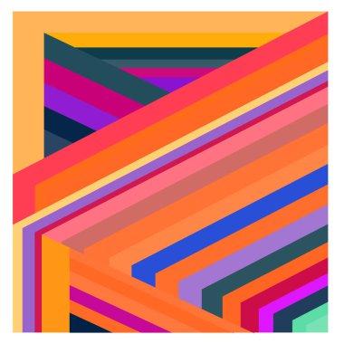 Kaynak için vektör renkli geometrik ve eğri arkaplan deseni