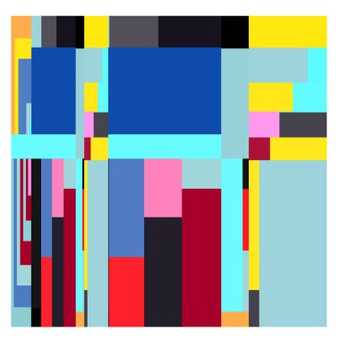 Kaynak için vektör renkli geometrik ve eğri arkaplan deseni