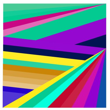 Kaynak için vektör renkli geometrik ve eğri arkaplan deseni