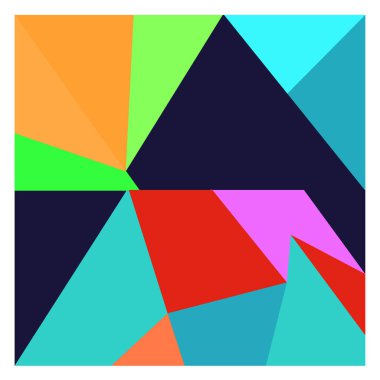 Kaynak için vektör renkli geometrik ve eğri arkaplan deseni