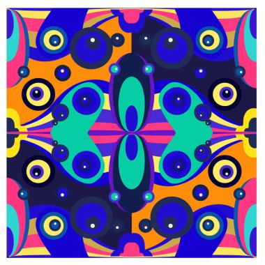 Kaynak için vektör renkli geometrik ve eğri arkaplan deseni