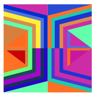 Kaynak için vektör renkli geometrik ve eğri arkaplan deseni