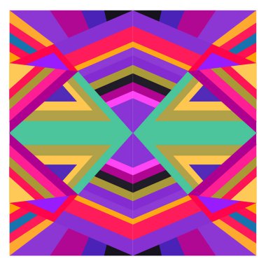 Kaynak için vektör renkli geometrik ve eğri arkaplan deseni