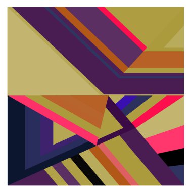 Kaynak için vektör renkli geometrik ve eğri arkaplan deseni