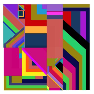 Kaynak için vektör renkli geometrik ve eğri arkaplan deseni