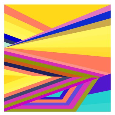 Kaynak için vektör renkli geometrik ve eğri arkaplan deseni