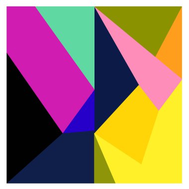 Kaynak için vektör renkli geometrik ve eğri arkaplan deseni