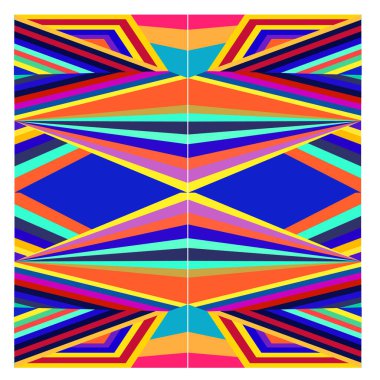 Kaynak için vektör renkli geometrik ve eğri arkaplan deseni