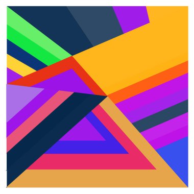 Kaynak için vektör renkli geometrik ve eğri arkaplan deseni