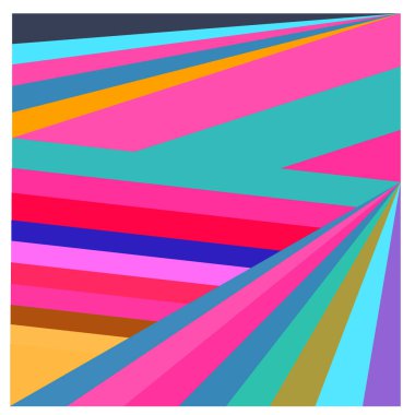 Kaynak için vektör renkli geometrik ve eğri arkaplan deseni