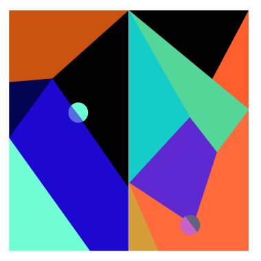 Kaynak için vektör renkli geometrik ve eğri arkaplan deseni