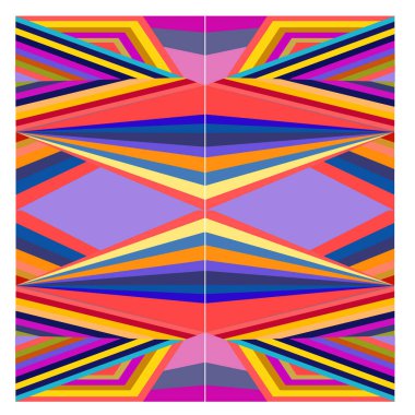 Kaynak için vektör renkli geometrik ve eğri arkaplan deseni