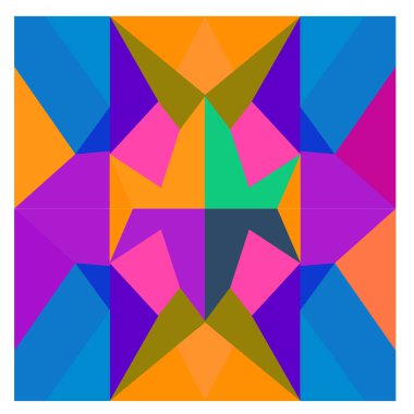 Kaynak için vektör renkli geometrik ve eğri arkaplan deseni