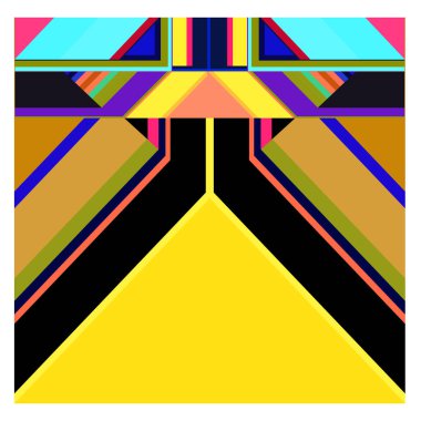 Kaynak için vektör renkli geometrik ve eğri arkaplan deseni