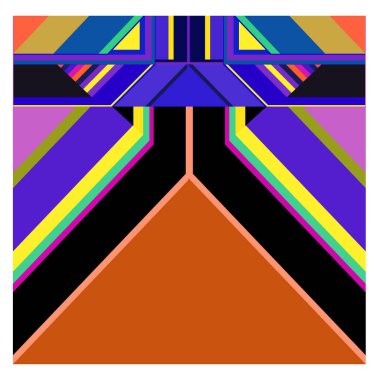 Kaynak için vektör renkli geometrik ve eğri arkaplan deseni