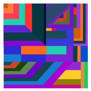 Kaynak için vektör renkli geometrik ve eğri arkaplan deseni