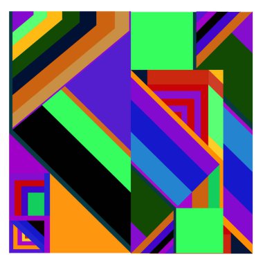 Kaynak için vektör renkli geometrik ve eğri arkaplan deseni