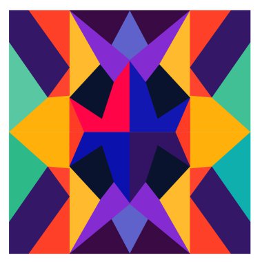 Kaynak için vektör renkli geometrik ve eğri arkaplan deseni