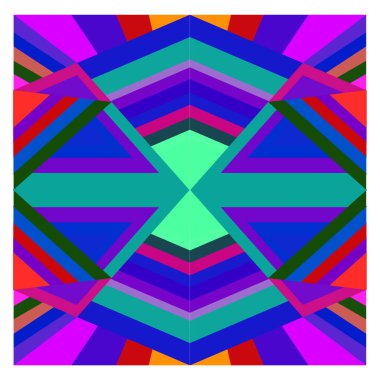 Kaynak için vektör renkli geometrik ve eğri arkaplan deseni