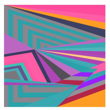 Kaynak için vektör renkli geometrik ve eğri arkaplan deseni