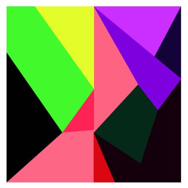 Kaynak için vektör renkli geometrik ve eğri arkaplan deseni