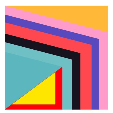 Kaynak için vektör renkli geometrik ve eğri arkaplan deseni