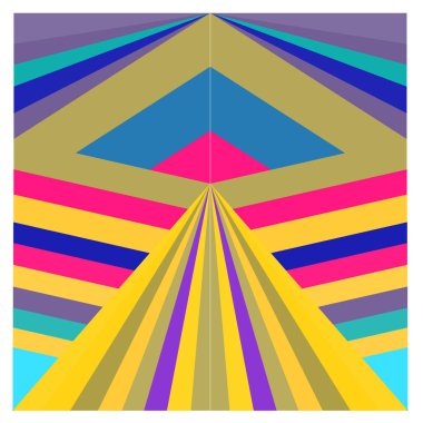 Kaynak için vektör renkli geometrik ve eğri arkaplan deseni