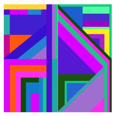 Kaynak için vektör renkli geometrik ve eğri arkaplan deseni