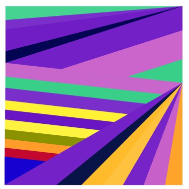 Kaynak için vektör renkli geometrik ve eğri arkaplan deseni