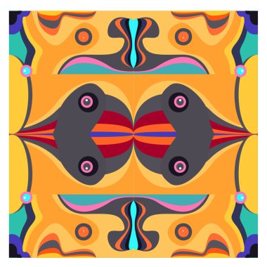 Kaynak için vektör renkli geometrik ve eğri arkaplan deseni