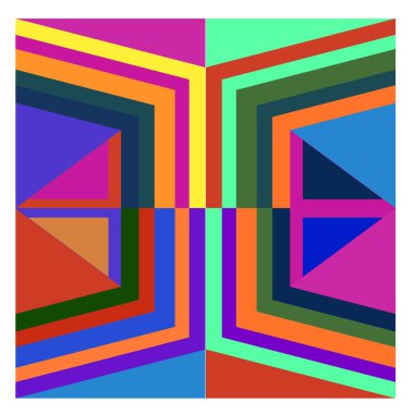 Kaynak için vektör renkli geometrik ve eğri arkaplan deseni