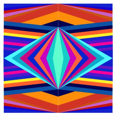 Kaynak için vektör renkli geometrik ve eğri arkaplan deseni