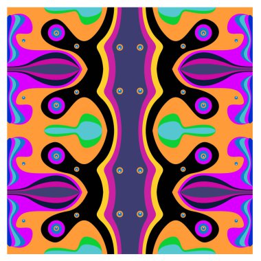 Kaynak için vektör renkli geometrik ve eğri arkaplan deseni