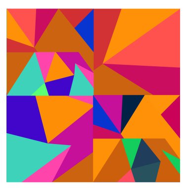 Kaynak için vektör renkli geometrik ve eğri arkaplan deseni