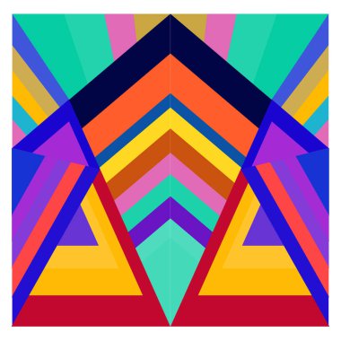 Kaynak için vektör renkli geometrik ve eğri arkaplan deseni