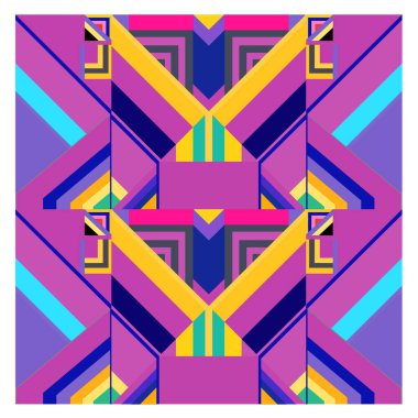 Kaynak için vektör renkli geometrik ve eğri arkaplan deseni