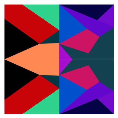 Kaynak için vektör renkli geometrik ve eğri arkaplan deseni