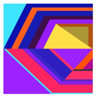 Kaynak için vektör renkli geometrik ve eğri arkaplan deseni