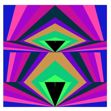 Kaynak için vektör renkli geometrik ve eğri arkaplan deseni