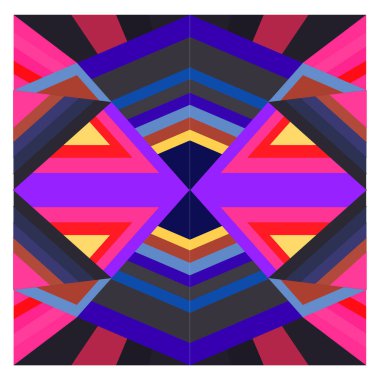 Kaynak için vektör renkli geometrik ve eğri arkaplan deseni