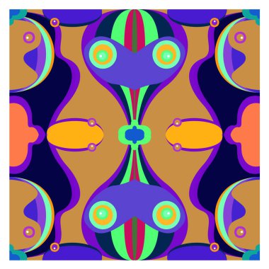 Kaynak için vektör renkli geometrik ve eğri arkaplan deseni