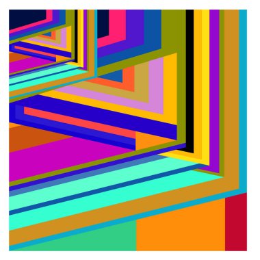 Kaynak için vektör renkli geometrik ve eğri arkaplan deseni