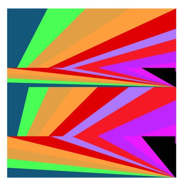 Kaynak için vektör renkli geometrik ve eğri arkaplan deseni