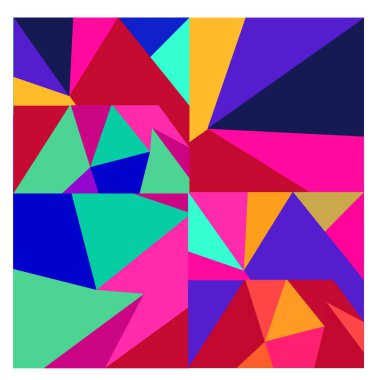 Kaynak için vektör renkli geometrik ve eğri arkaplan deseni