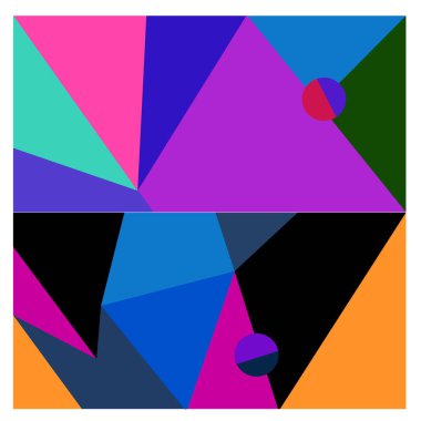 Kaynak için vektör renkli geometrik ve eğri arkaplan deseni